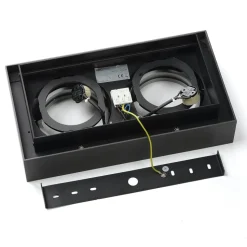 Arcchio plafondspot Ronka, 34 cm, 2-lamps, grijs, GU10