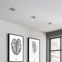 Arcchio plafondspot Sophia, wit, hoekig