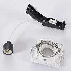 Arcchio plafondspot Sophia, wit, hoekig