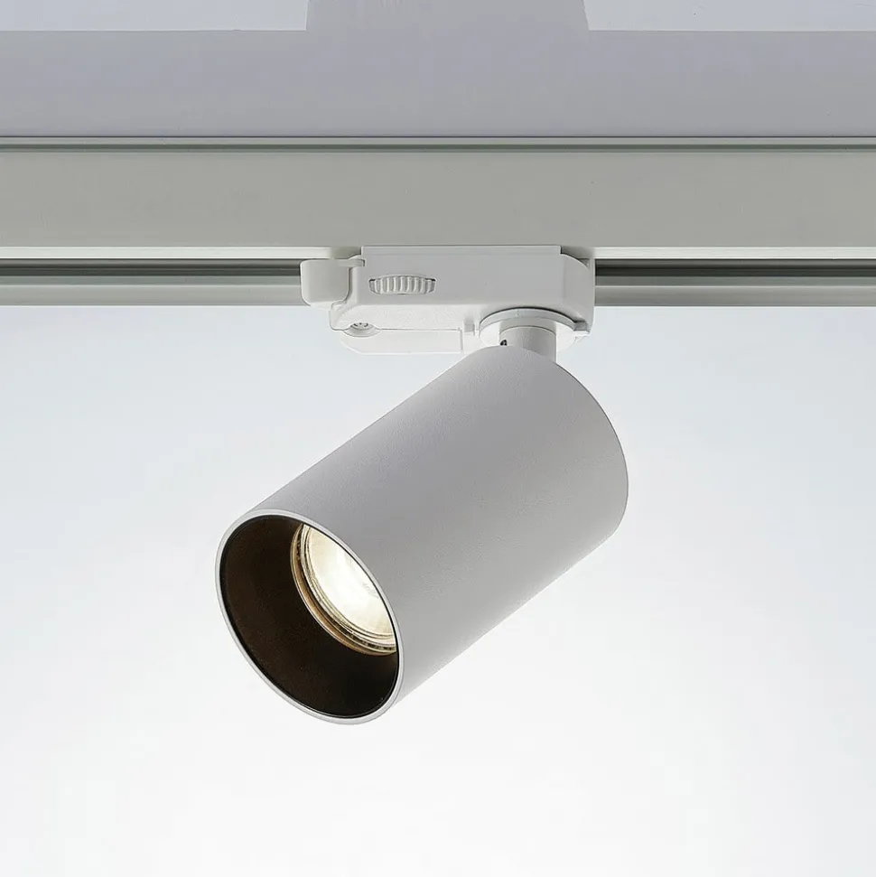 Arcchio railspot Brinja, wit, Ø 6 cm, 3-fasen, GU10