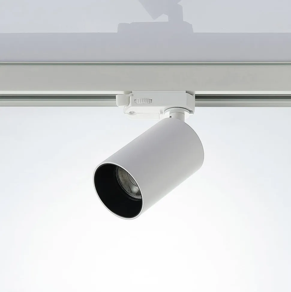 Arcchio railspot Brinja, wit, Ø 6 cm, 3-fasen, GU10