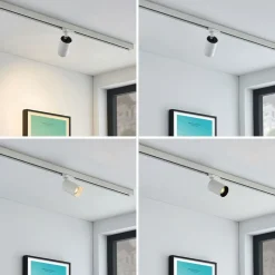 Arcchio railspot Brinja, wit, Ø 6 cm, 3-fasen, GU10