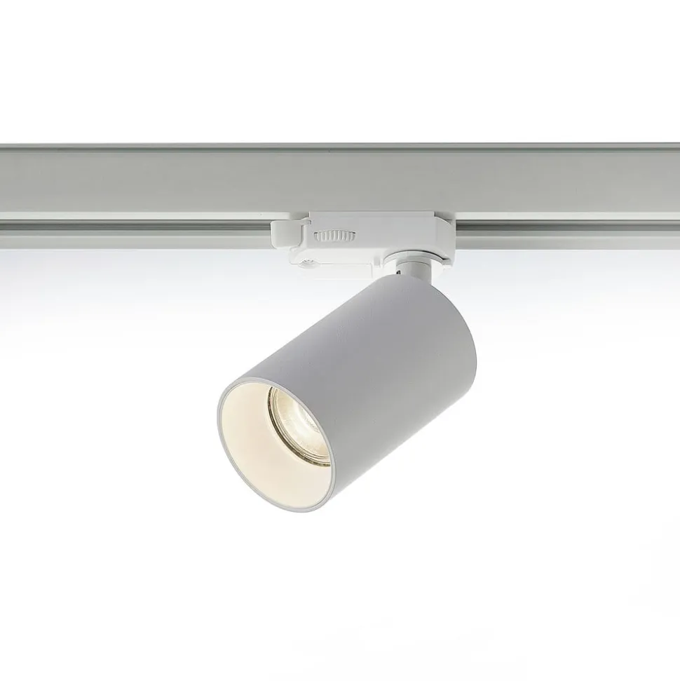 Arcchio railspot Brinja, wit, Ø 6 cm, 3-fasen, GU10