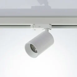 Arcchio railspot Brinja, wit, Ø 6 cm, 3-fasen, GU10