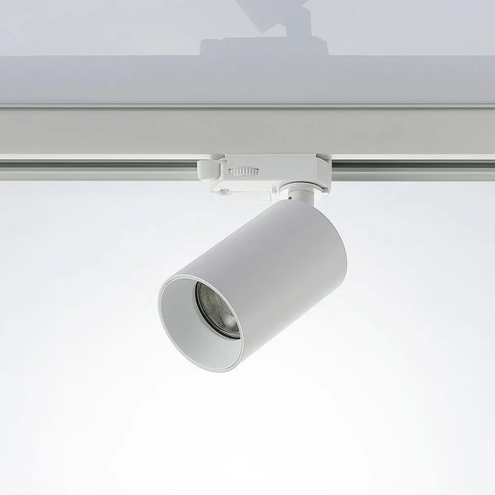 Arcchio railspot Brinja, wit, Ø 6 cm, 3-fasen, GU10