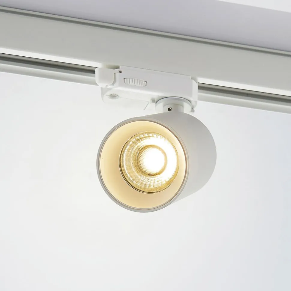 Arcchio railspot Brinja, wit, Ø 6 cm, 3-fasen, GU10