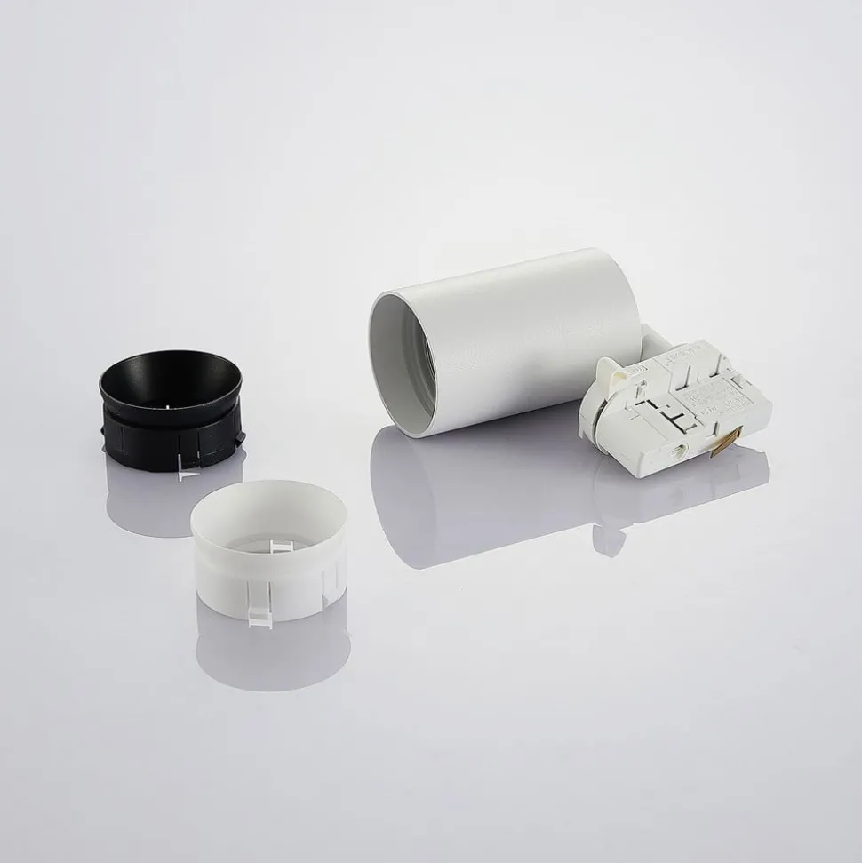 Arcchio railspot Brinja, wit, Ø 6 cm, 3-fasen, GU10