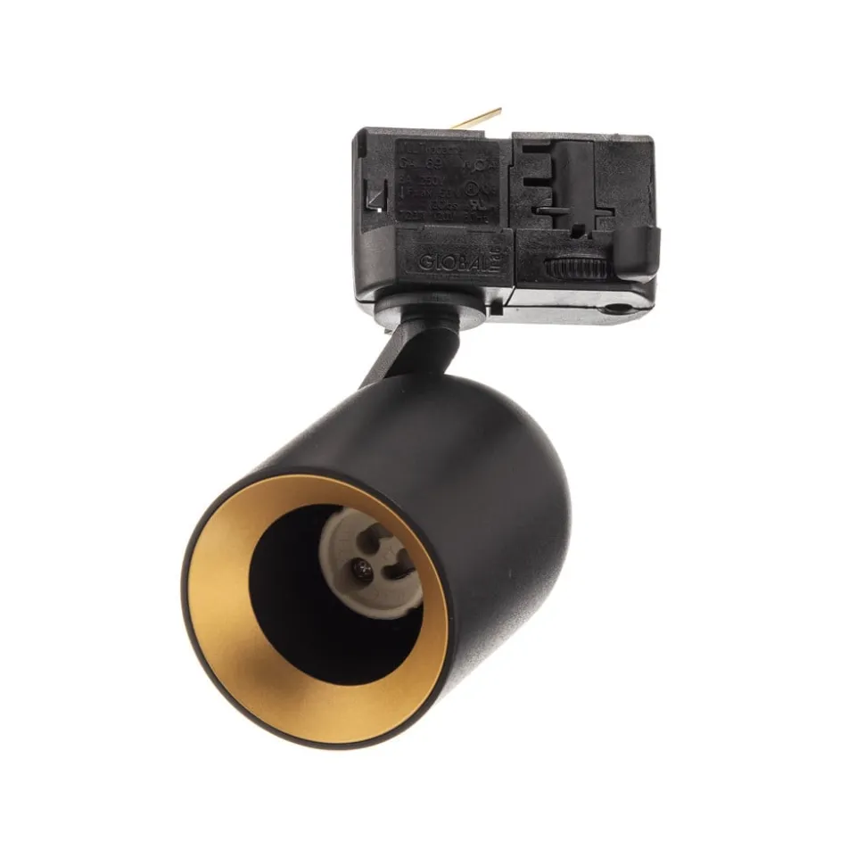 Arcchio railspot Brinja, zwart, Ø 7 cm, 3-fasen