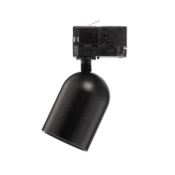 Arcchio railspot Brinja, zwart, Ø 7 cm, 3-fasen