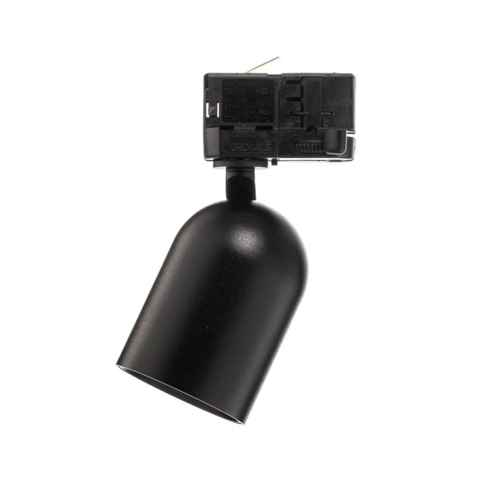 Arcchio railspot Brinja, zwart, Ø 7 cm, 3-fasen