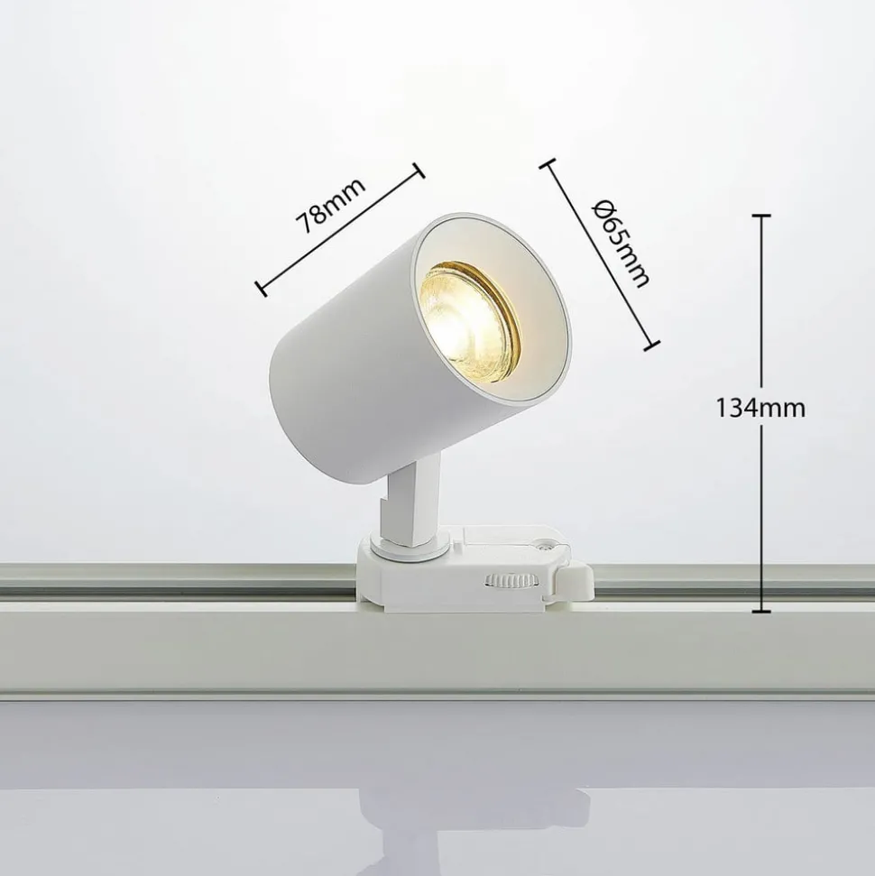 Arcchio railspot Iavo, wit, 13 cm, 3-fase, GU10