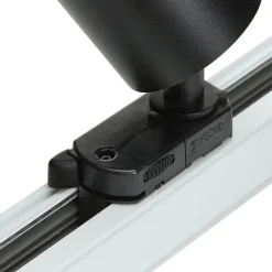 Arcchio railspots Brinja, zwart, Ø 6 cm, 3-fasen