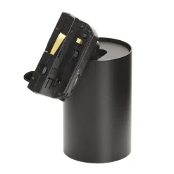 Arcchio railspots Brinja, zwart, Ø 6 cm, 3-fasen