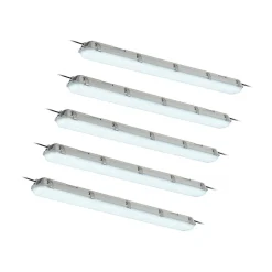 Arcchio Rao vochtbestendige LED lamp, lengte 121,5 cm, set van 5