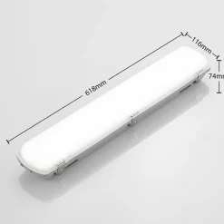 Arcchio Rao vochtbestendige LED lamp, lengte 61,8 cm, set van 5