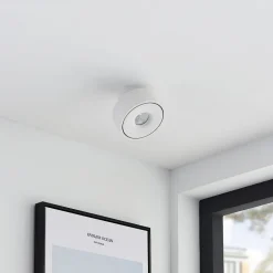 Arcchio Rotari LED plafondlamp, wit, draaibaar, metaal