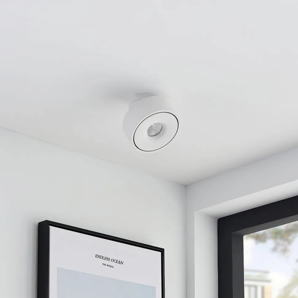 Arcchio Rotari LED plafondlamp, wit, draaibaar, metaal