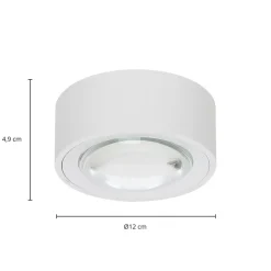 Arcchio Rotari LED plafondlamp, lens, 2-lamps vast