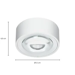 Arcchio Rotari LED plafondlamp, lens, 1-lamp vast