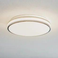 Arcchio Sinovu LED badkamer plafondlamp, chroom, 34 cm