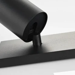 Arcchio spot Brinja, set van 2, zwart, hoekig, 2-lamps