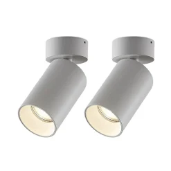 Arcchio spot Brinja, set van 2, wit, rond, Ø 6 cm, GU10