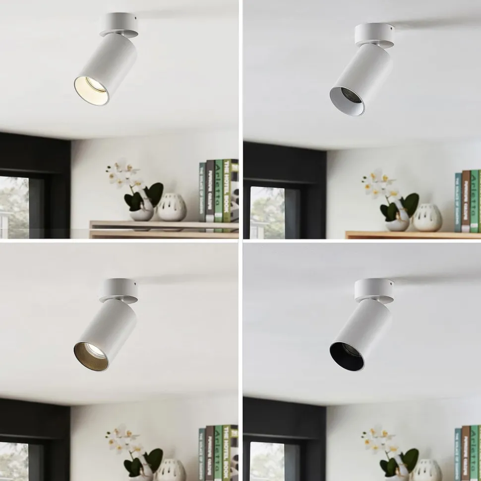 Arcchio spot Brinja, set van 3, wit, rond, Ø 6 cm, GU10