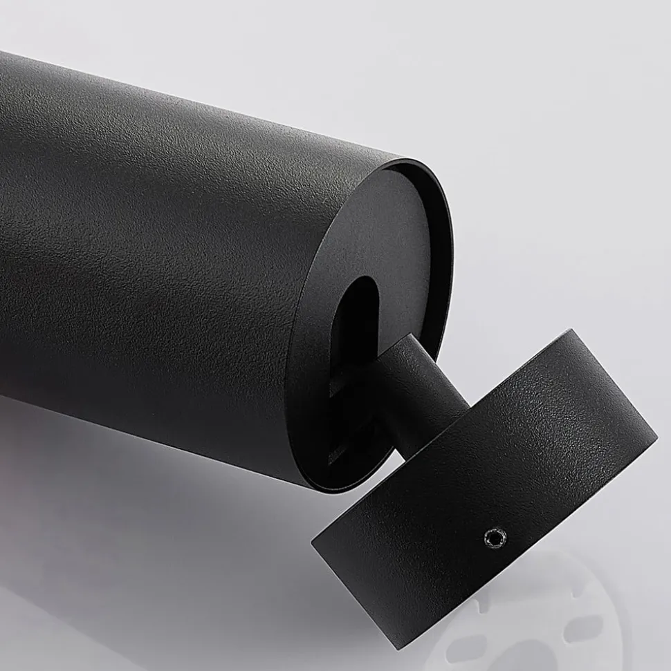 Arcchio spot Brinja, set van 2, zwart, rond, Ø 6cm, GU10