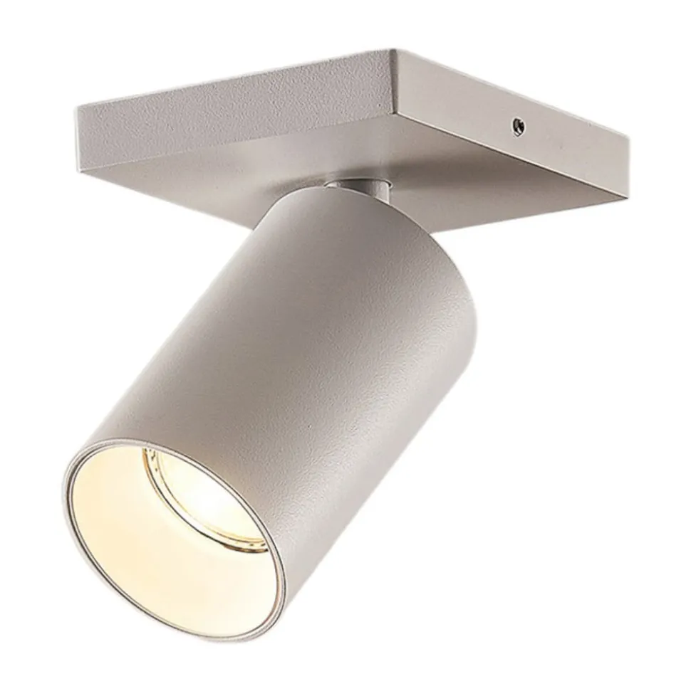 Arcchio spot Brinja, wit, hoekig, Ø 6 cm, 1-lamp, GU10
