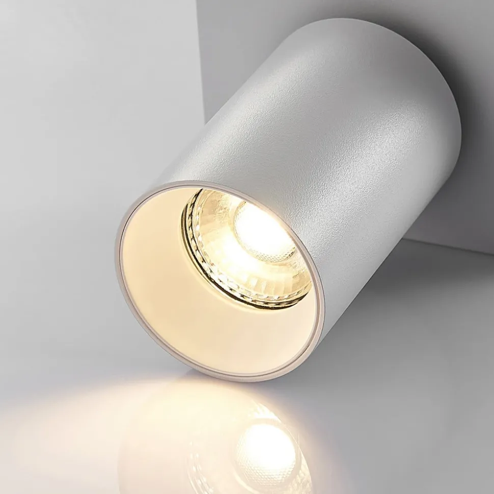 Arcchio spot Brinja, wit, hoekig, Ø 6 cm, 1-lamp, GU10