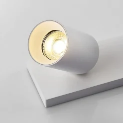 Arcchio spot Brinja, wit, hoekig, Ø 6 cm, 2-lamps, GU10