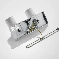 Arcchio spot Brinja, wit, hoekig, Ø 6 cm, 2-lamps, GU10