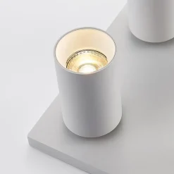 Arcchio spot Brinja, wit, hoekig, Ø 6 cm, 4-lamps, GU10