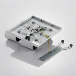 Arcchio spot Brinja, wit, hoekig, Ø 6 cm, 4-lamps, GU10