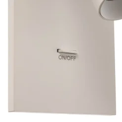 Arcchio spot Brinja, wit, metaal, USB-C, schakelaar, GU10