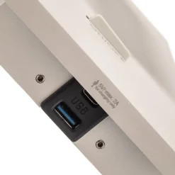 Arcchio spot Brinja, wit, metaal, USB-C, schakelaar, GU10