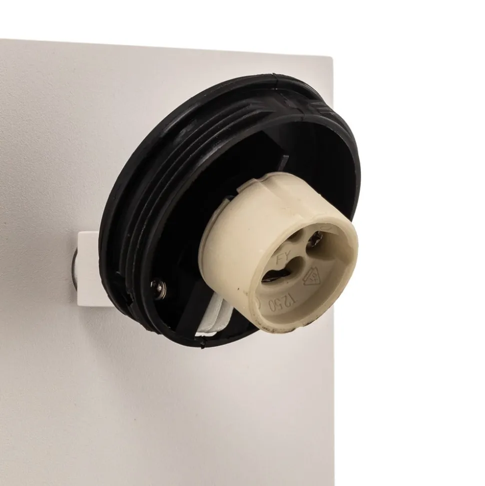 Arcchio spot Brinja, wit, metaal, USB-C, schakelaar, GU10