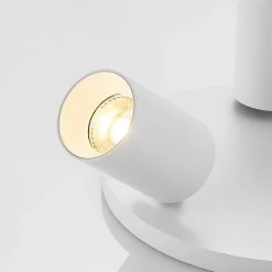 Arcchio spot Brinja, wit, rond, Ø 6 cm, 3-lamps, GU10