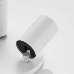 Arcchio spot Brinja, wit, rond, Ø 6 cm, 3-lamps, GU10