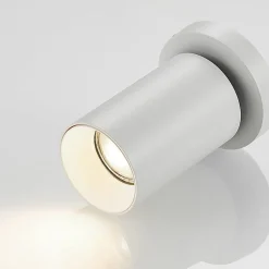 Arcchio spot Brinja, wit, rond, 12 cm hoog, Ø 6 cm