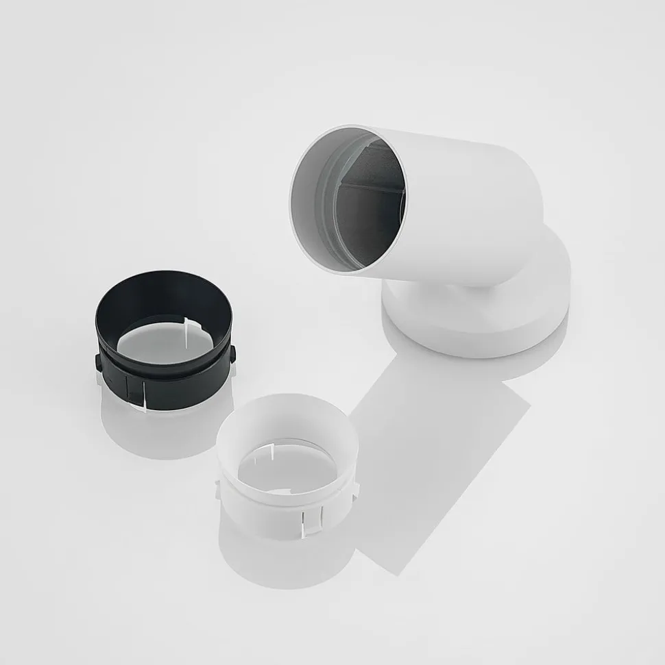 Arcchio spot Brinja, wit, rond, 12 cm hoog, Ø 6 cm