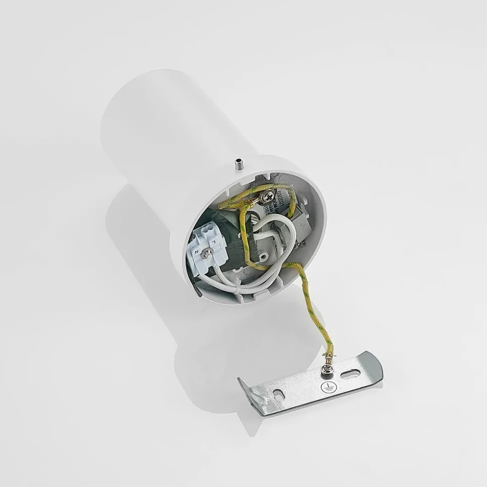 Arcchio spot Brinja, wit, rond, 12 cm hoog, Ø 6 cm