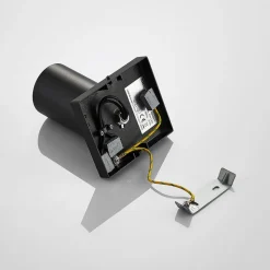 Arcchio spot Brinja, zwart, hoekig, Ø 6 cm, 1-lamp, GU10