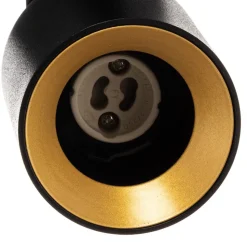 Arcchio spot Brinja, zwart, rond, Ø 7 cm, 2-lamps, GU10