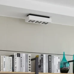 Arcchio spot Vince, 36 cm, 3-lamps, wit/chroom, GU10