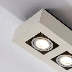 Arcchio spot Vince, 36 cm, 3-lamps, wit/chroom, GU10