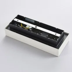 Arcchio spot Vince, 36 cm, 3-lamps, wit/chroom, GU10