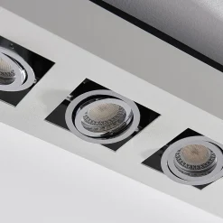 Arcchio spot Vince, 47 cm, 4-lamps, wit/chroom, GU10