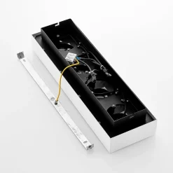 Arcchio spot Vince, 47 cm, 4-lamps, wit/zwart, GU10