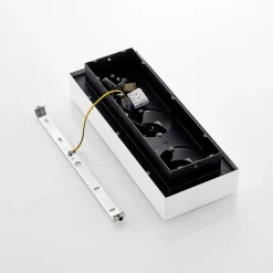 Arcchio spot Vince, 36 cm, 3-lamps, wit/zwart, GU10